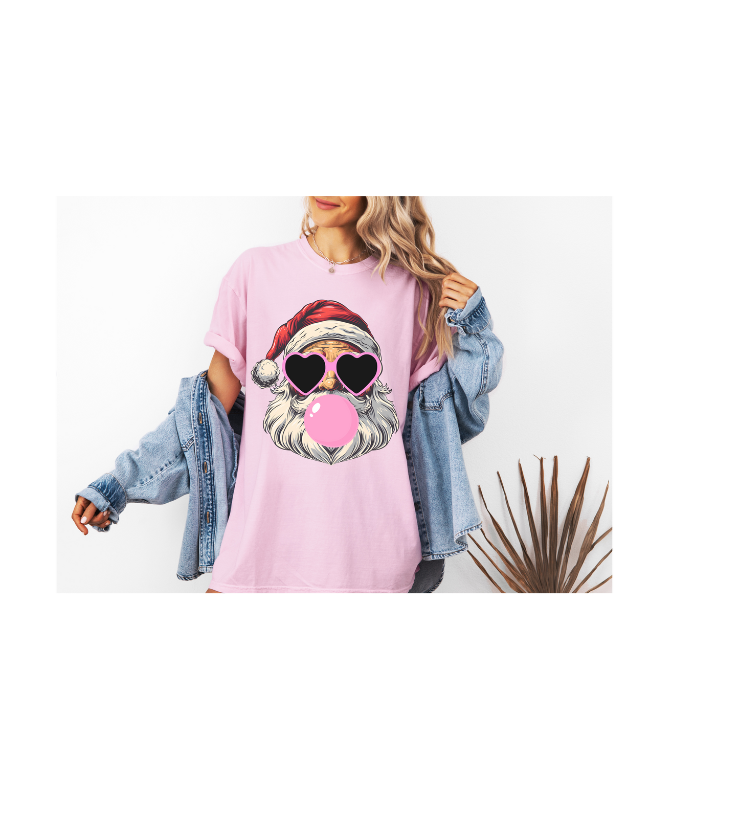 Santa Blowing Bubble Gum