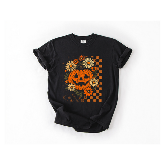 Flowery Jack-O-Lantern