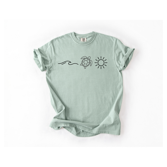 Swim, Turtles, Sun