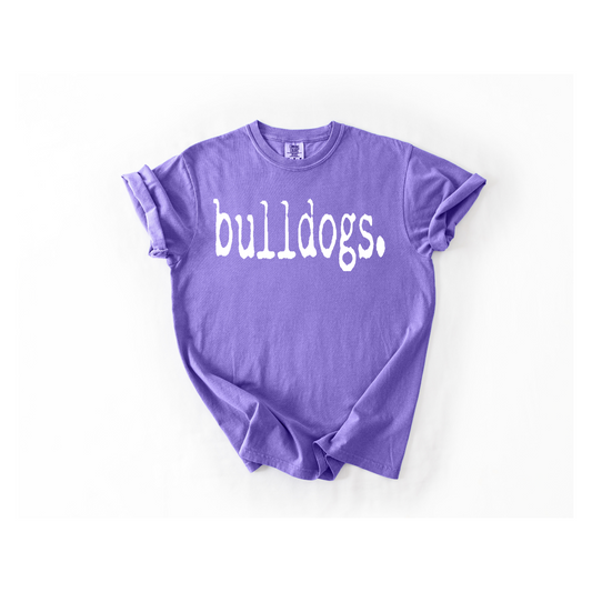 Bulldogs Typography (White)